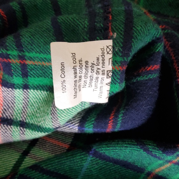 J. Crew Navy and Green Plaid Shirt Size M - Picture 8 of 8